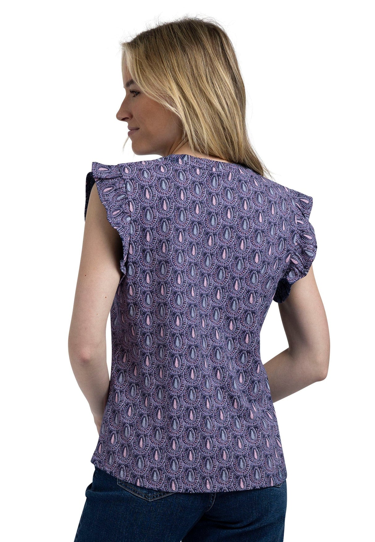 Salma - Navy Print - Trespass