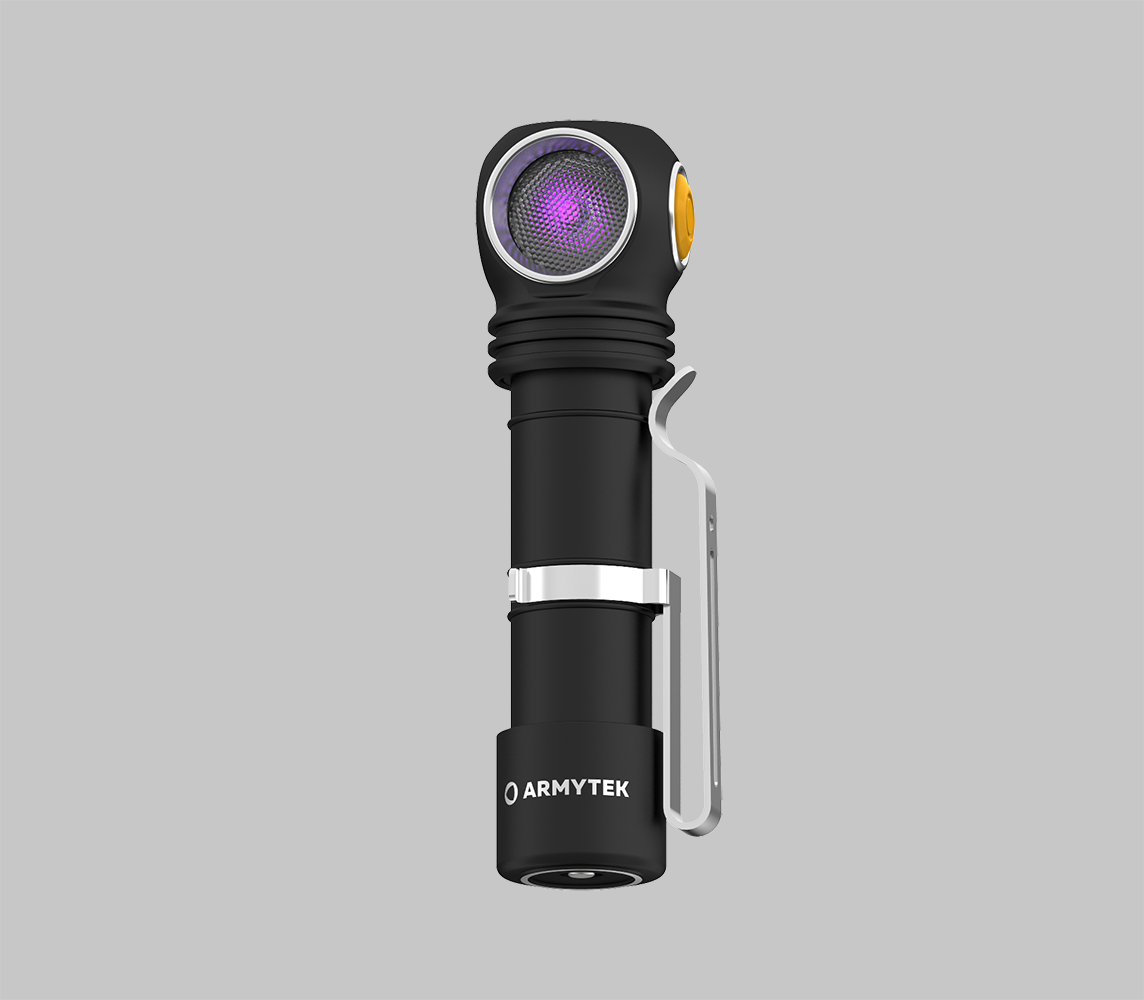 Armytek Wizard C2 WUV – Hvit & Ultrafiolett – 1100 lm & 1595 mW (400 nm) – Armytek