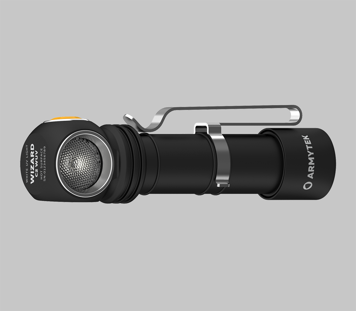 Armytek Wizard C2 WUV – Hvit & Ultrafiolett – 1100 lm & 1595 mW (400 nm) – Armytek