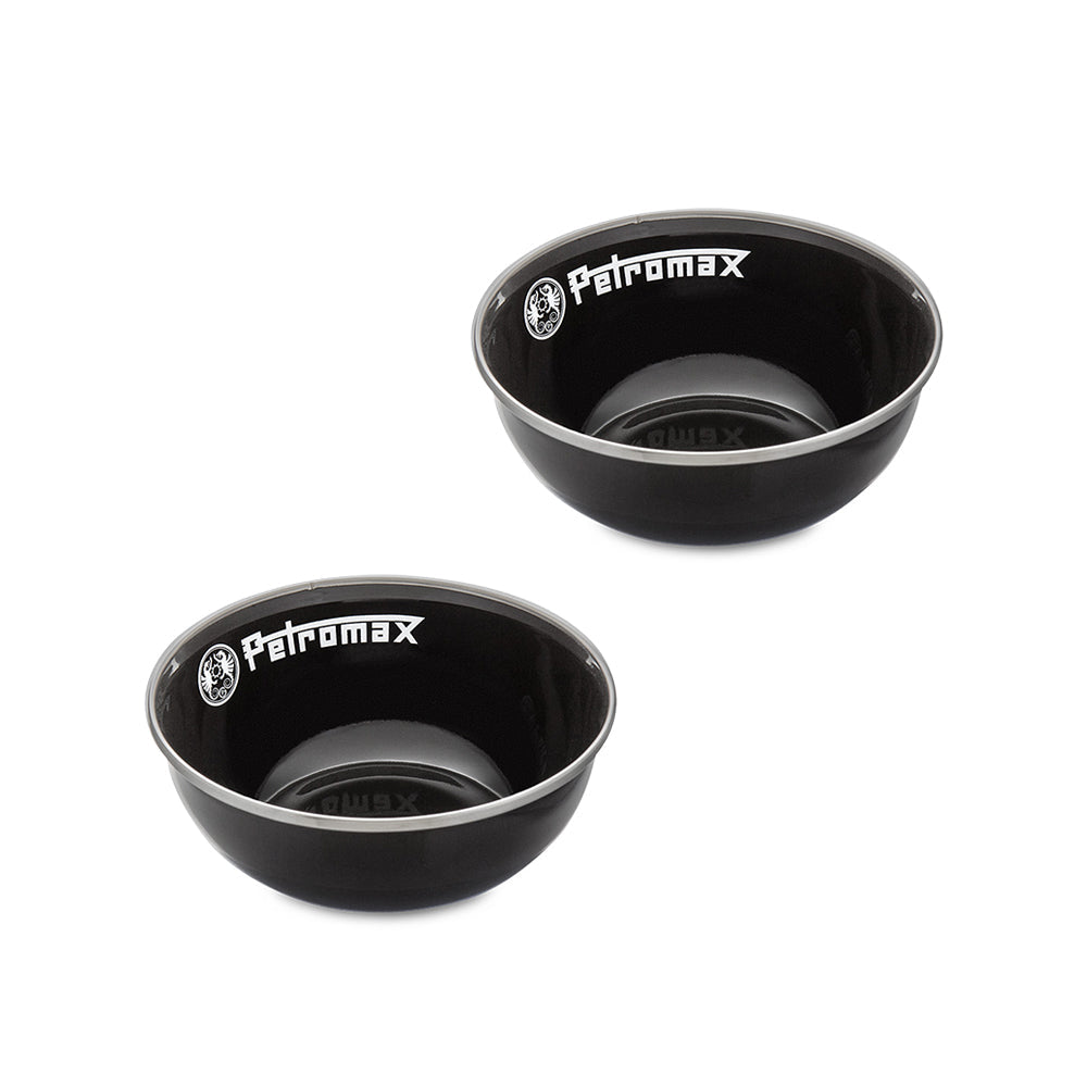 Petromax Emaljeskåler Svart 2 deler (16 – Petromax