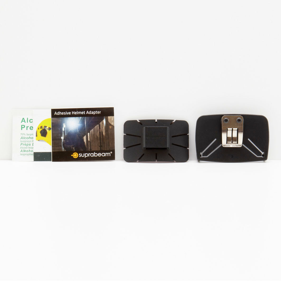 Hjelmfeste Sett Med Klips + Selvklebbende Adapter – Suprabeam
