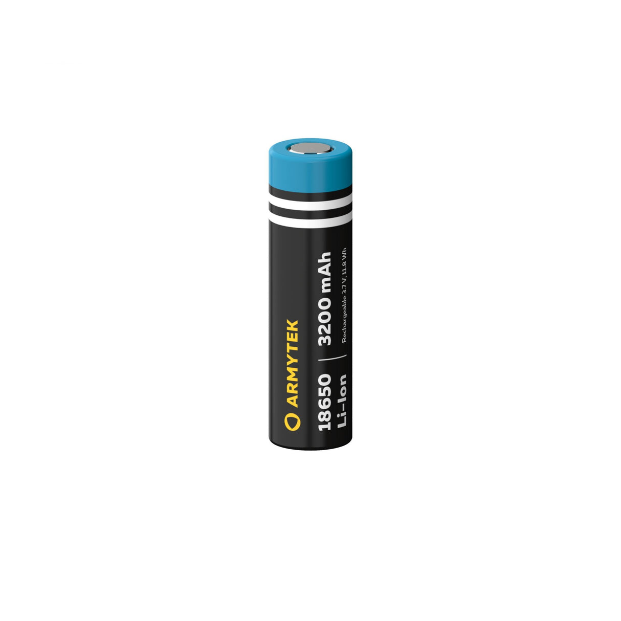 Oppladbart 18650 Li-Ion 3200mAh batteri – Uten PCB – Armytek