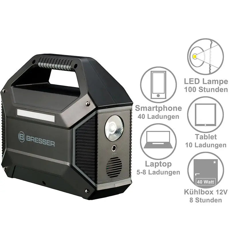 Mobil Kraftstasjon 100W (155Wh) – Bresser