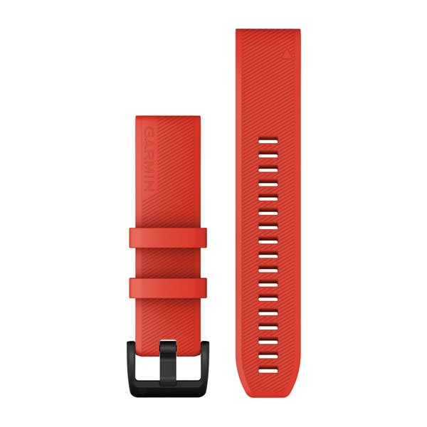 QuickFit® 22 urremme, Laser Red, svart hardware i rustfritt stål