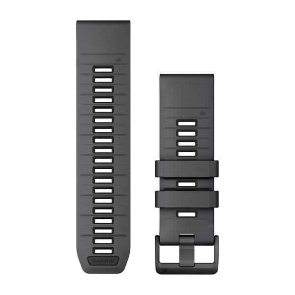 QuickFit® 26 remme, Slate Grey/Svart silikone