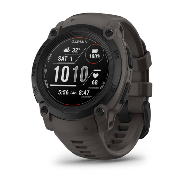 Instinct® E – 40 mm, Svart med Charcoal rem
