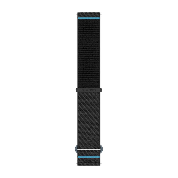 Quick Release remme (20 mm), Svart/Azure ComfortFit stof