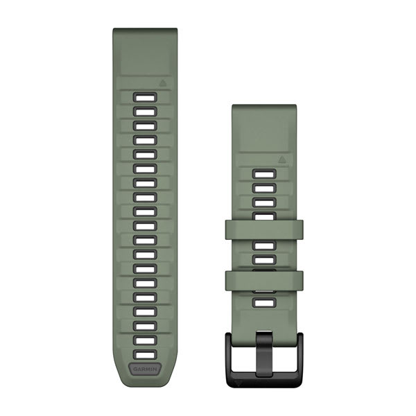 QuickFit® 22-remmer, Willow/Graphite Silikon – Garmin