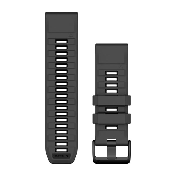 QuickFit® 26 remme, Graphite/svart silikone