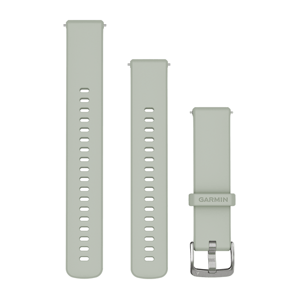 Quick release-remme, Sage grey, sølv hardware
