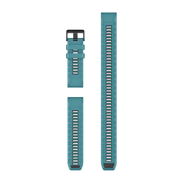 QuickFit® 26 remme, Turkis silikone (Dykkersett med 3 dele)