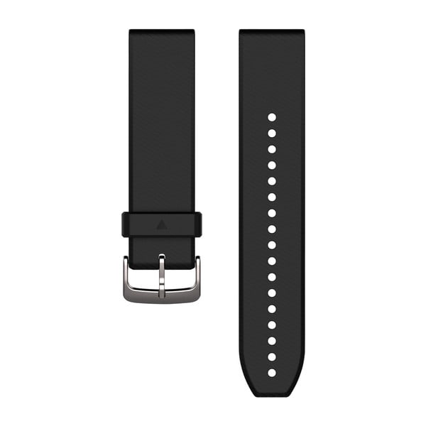 QuickFit® 22 urremme, Svart/Sølv silikone