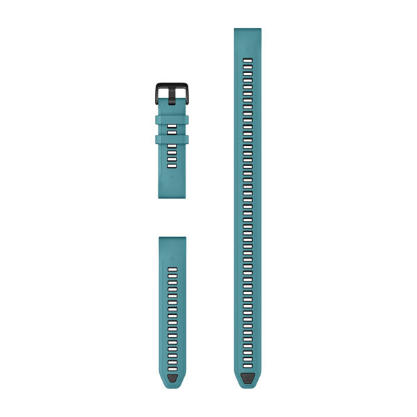 QuickFit® 20 remme, Turkis silikone (Dykkersett med 3 dele)