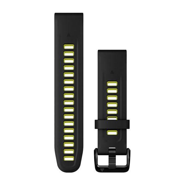 QuickFit® 20 urremme, Svart/Electric Lime silikone