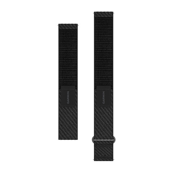Quick Release remme (20 mm), Svart ComfortFit nylon