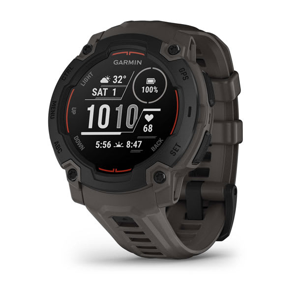 Instinct® E – 45 mm, Svart med Charcoal rem
