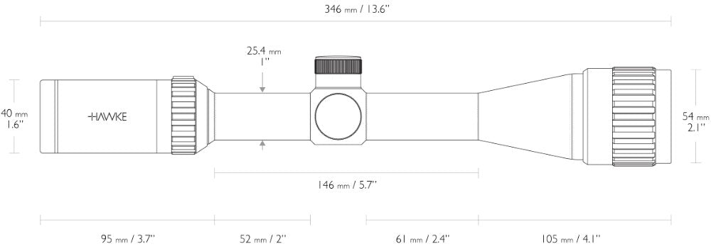 Vantage - 4-12x40 AO Mil Dot – Hawke