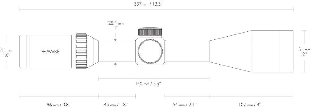 Vantage SF - 3-12x44 Half Mil Dot – Hawke