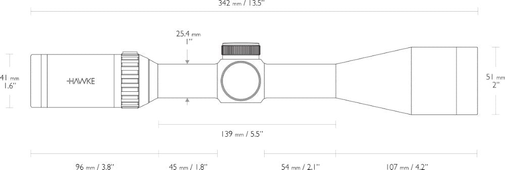 Vantage SF - 4-16x44 Half Mil Dot – Hawke