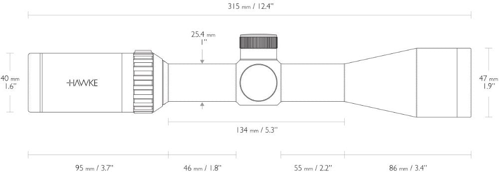 Vantage IR - 3-9x40 Mil Dot – Hawke