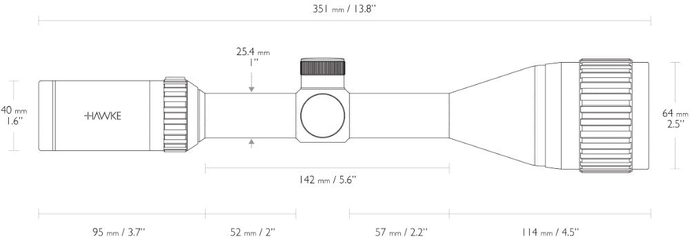 Vantage IR - 3-9x50 AO Mil Dot – Hawke