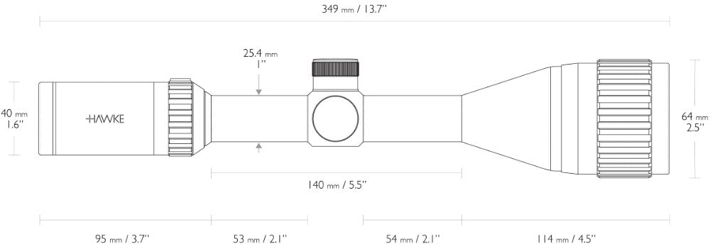 Vantage IR - 4-12x50 AO Mil Dot – Hawke