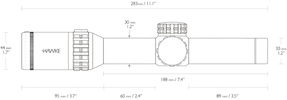 Hawke Frontier 30 - 1-6x24 L4A Dot – Hawke