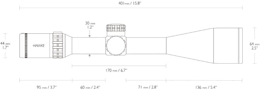 Frontier 30 SF - 5-30x56 LR Dot (16x) – Hawke
