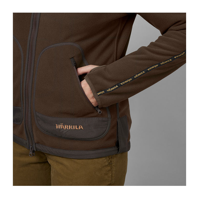 Kamko Fleece Dame - Brown/Red – Härkila