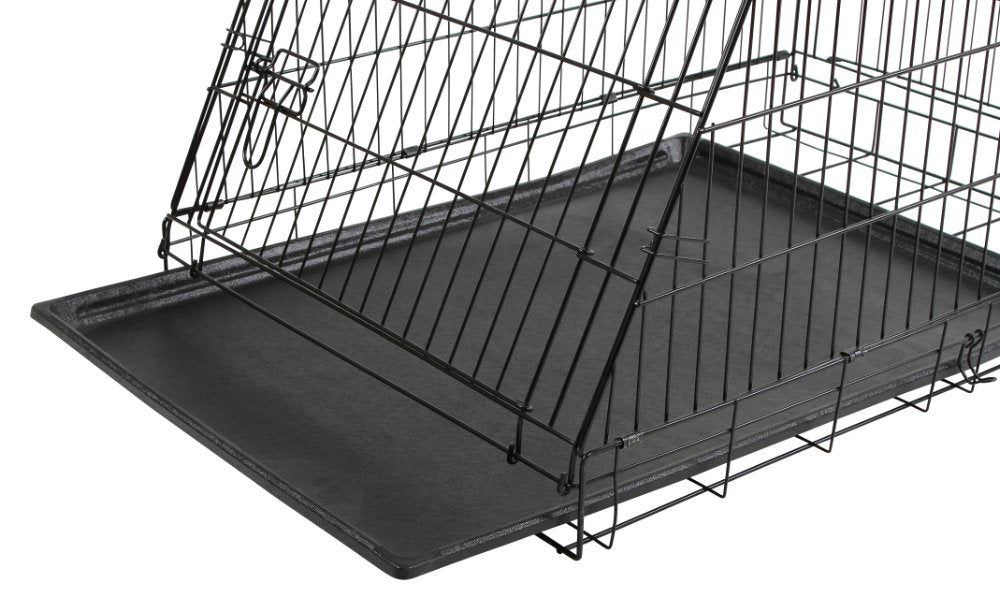 Sammenleggbart stålbur for hund, skrått – 63x48x57cm – Kerbl