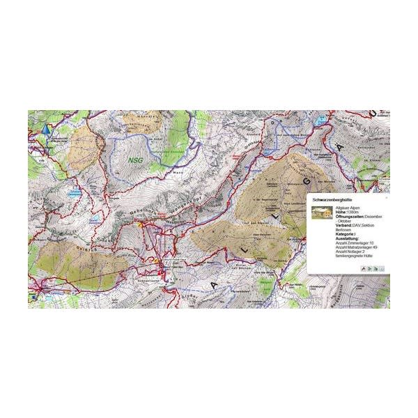 microSD™/SD™ kort: Garmin Alpenvereinskarten v4