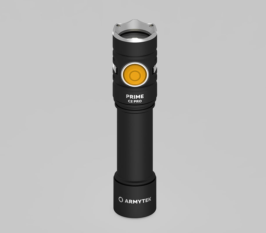 Prime C2 Pro Magnet USB – Hvit / 2400 lm / TIR 70°:120° / 1x18650 (inkl.) – Armytek