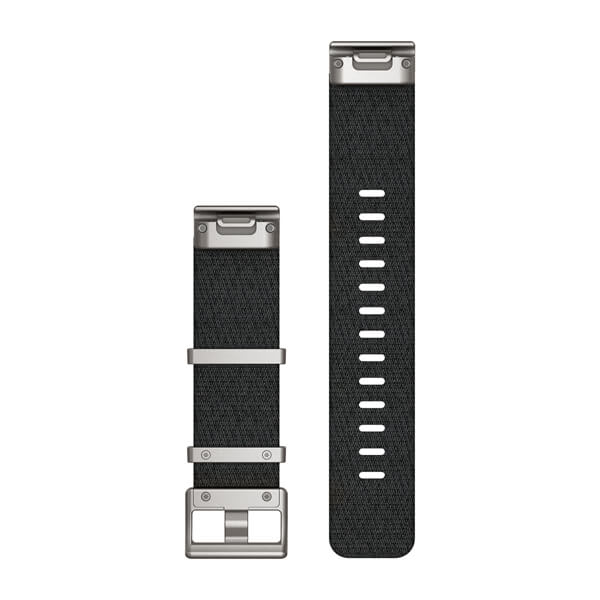 QuickFit® 22 urremme, Jacquardvævet nylonrem – Svart