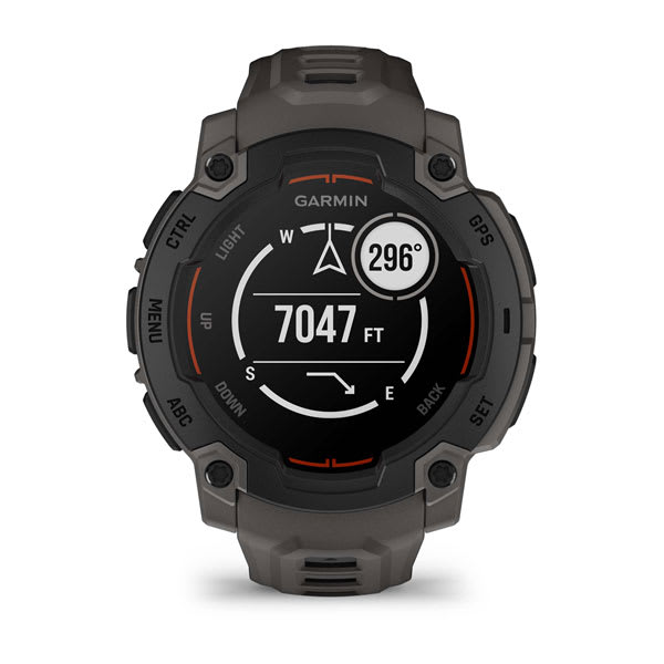 Instinct® E – 45 mm, Svart med Charcoal rem