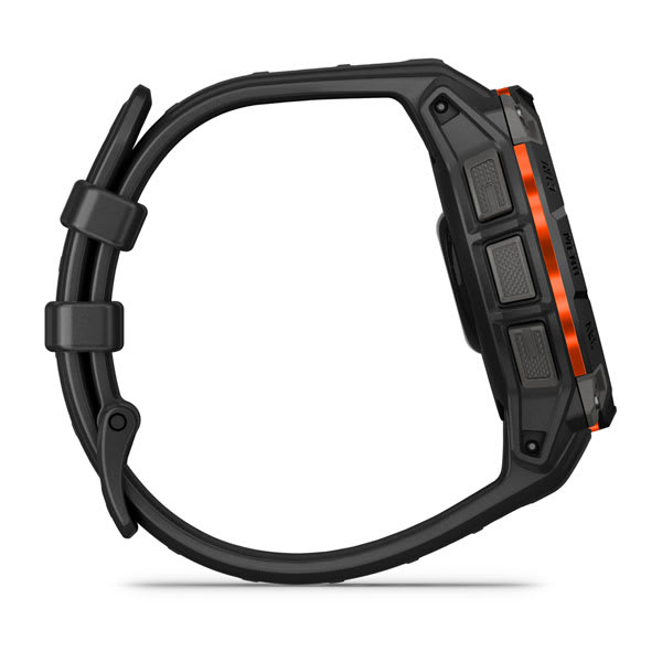 Instinct® 3 – 45 mm, Solar, Svart med svart rem