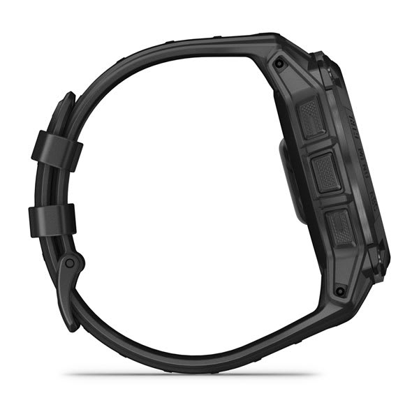 Instinct® 3 – 50 mm, Solar, Tactical Edition, Sort med sort rem