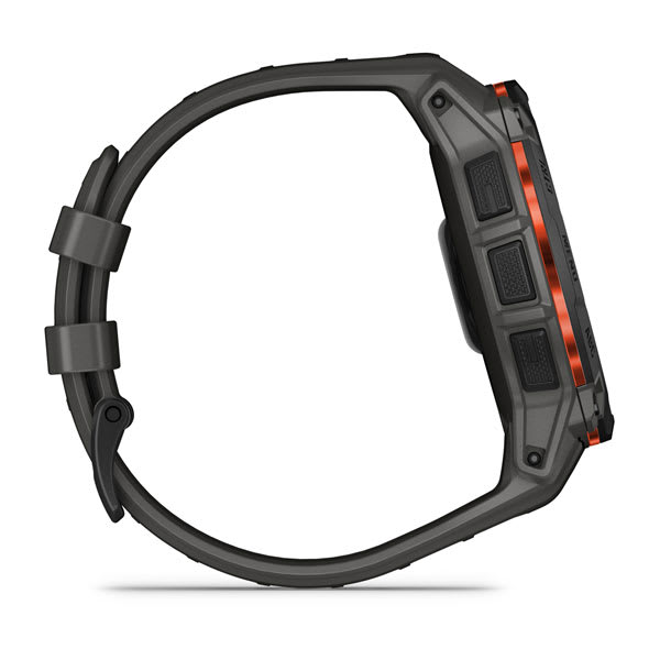 Instinct® 3 – 50 mm, Solar, Svart med Charcoal rem