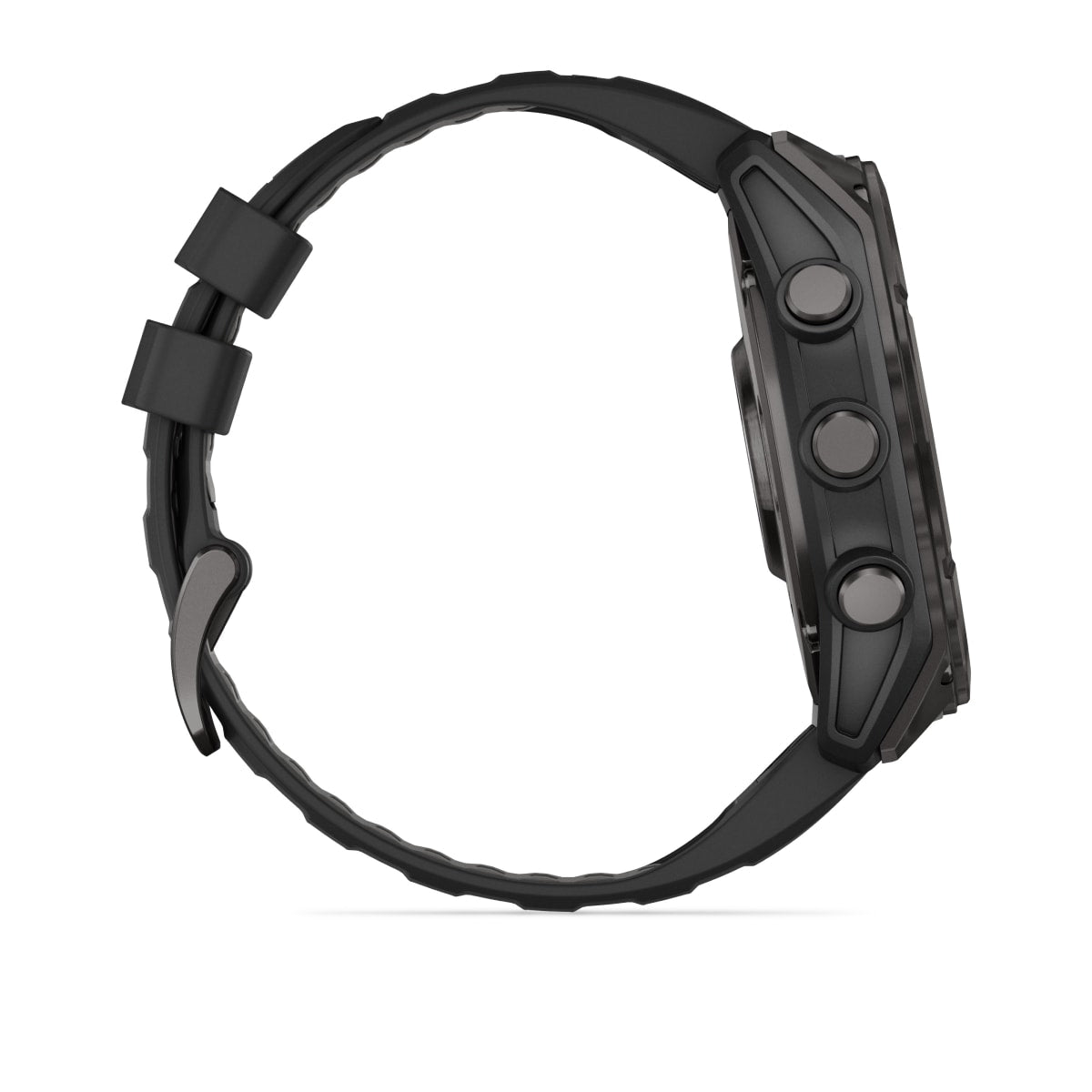 fēnix® 8 – 51 mm, AMOLED, Sapphire, Carbon Grey DLC med svart/Pebble Grey silikonerem