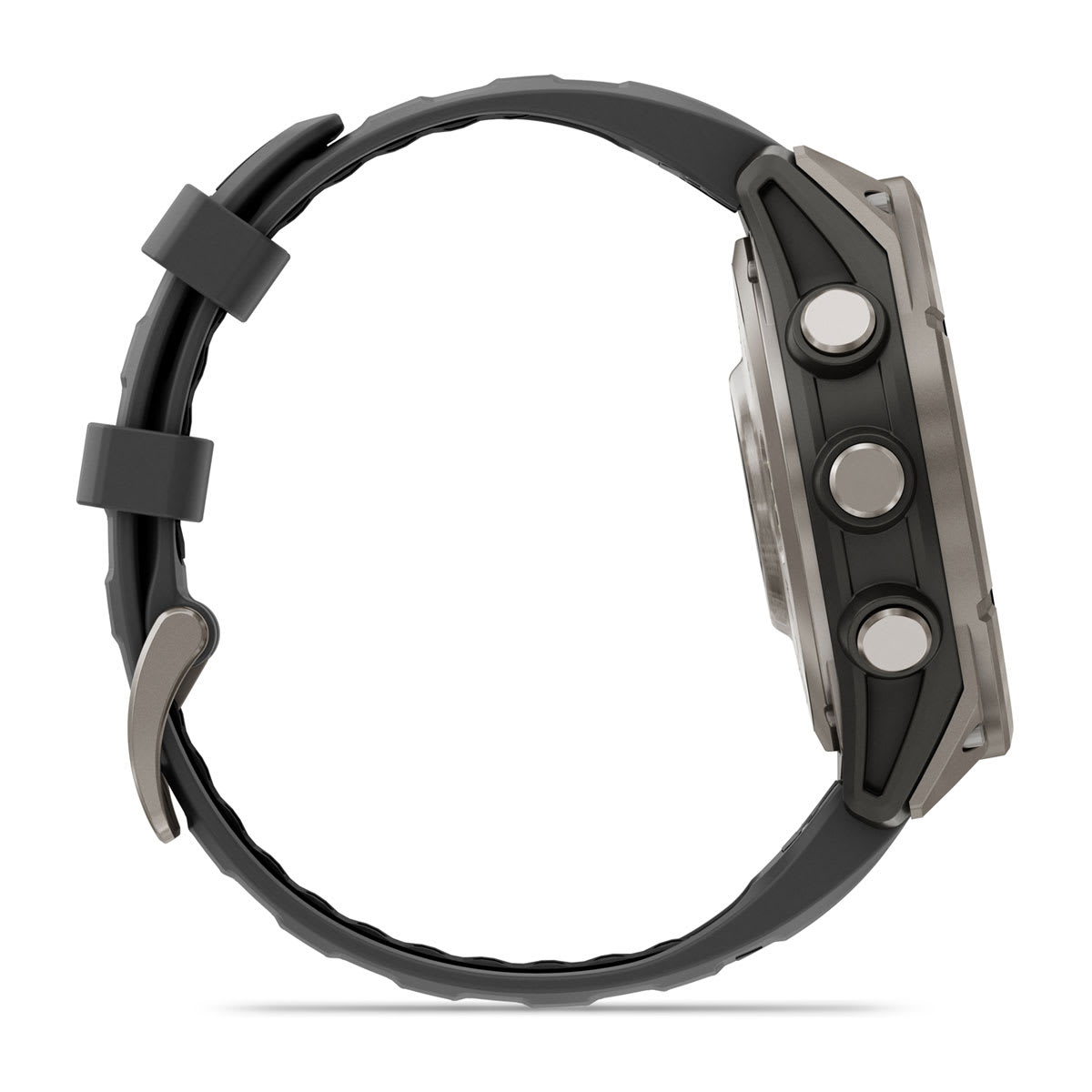 fēnix® 8 Pro – 47 mm, AMOLED, Sapphire, titanium med silikonerem i Graphite/svart