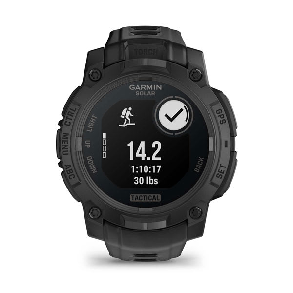 Instinct® 3 – 45 mm, Solar, Tactical Edition, Svart med svart rem