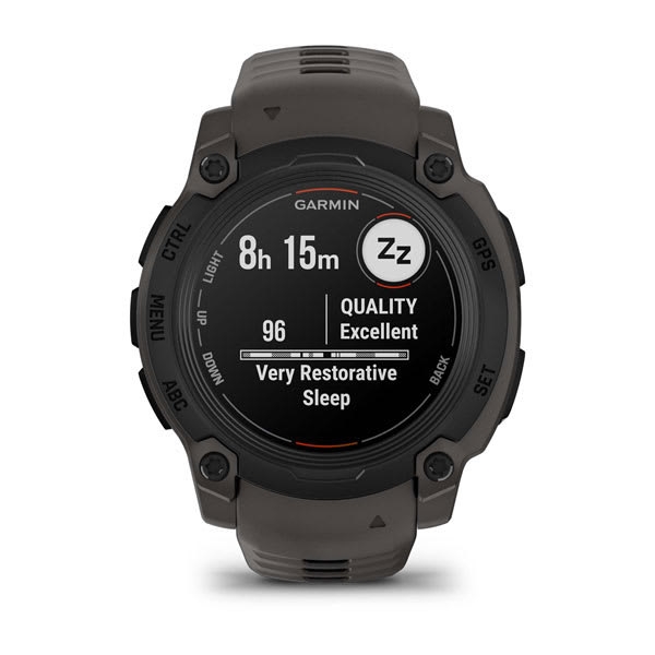 Instinct® E – 40 mm, Svart med Charcoal rem