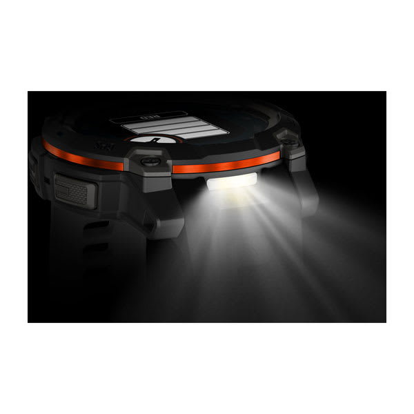 Instinct® 3 – 45 mm, Solar, Svart med svart rem