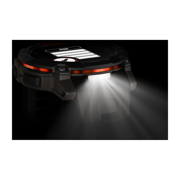 Instinct® 3 – 50 mm, Solar, Svart med Charcoal rem