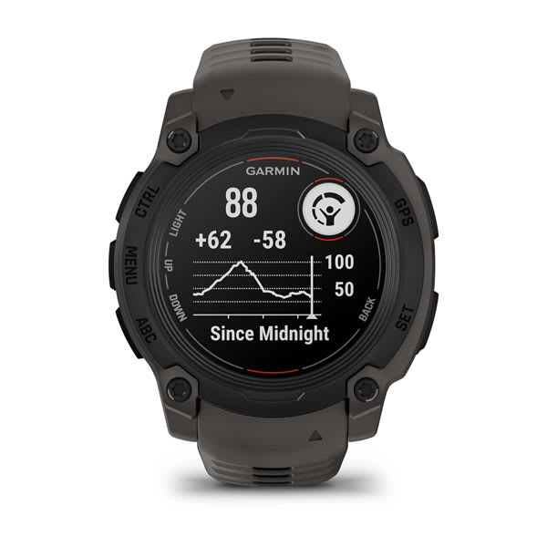 Instinct® E – 40 mm, Svart med Charcoal rem
