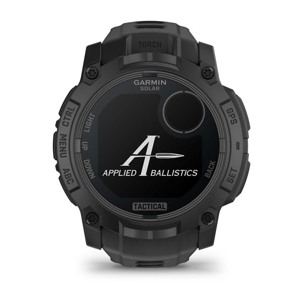 Instinct® 3 – 50 mm, Solar, Tactical Edition, Svart med svart rem