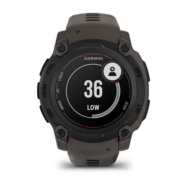 Instinct® E – 40 mm, Svart med Charcoal rem
