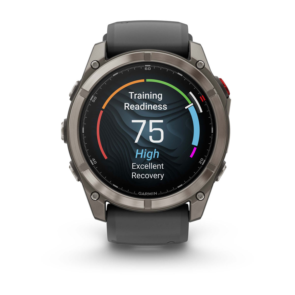 fēnix® 8 Pro – 51 mm, AMOLED, Sapphire, titanium med silikonerem i Graphite/svart