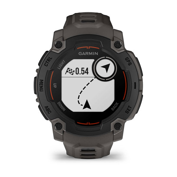 Instinct® E – 45 mm, Svart med Charcoal rem