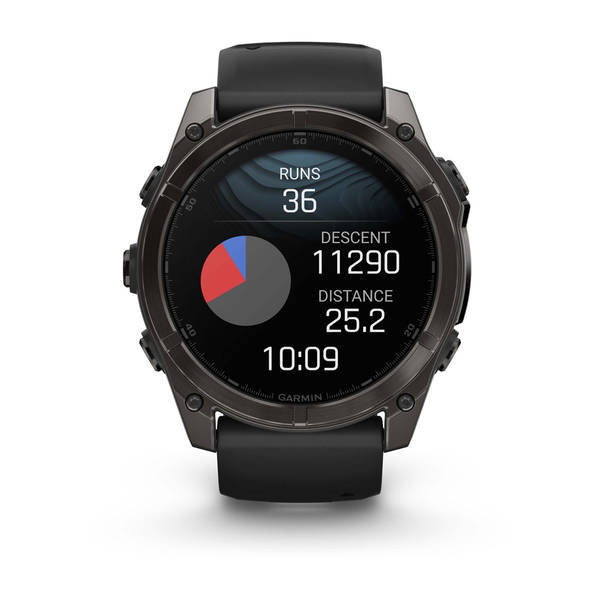 fēnix® 8 – 51 mm, AMOLED, Sapphire, Carbon Grey DLC med svart/Pebble Grey silikonerem