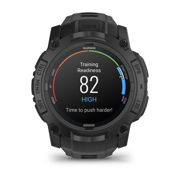 Instinct® 3 – 50 mm, AMOLED, Tactical Edition, Svart med svart rem